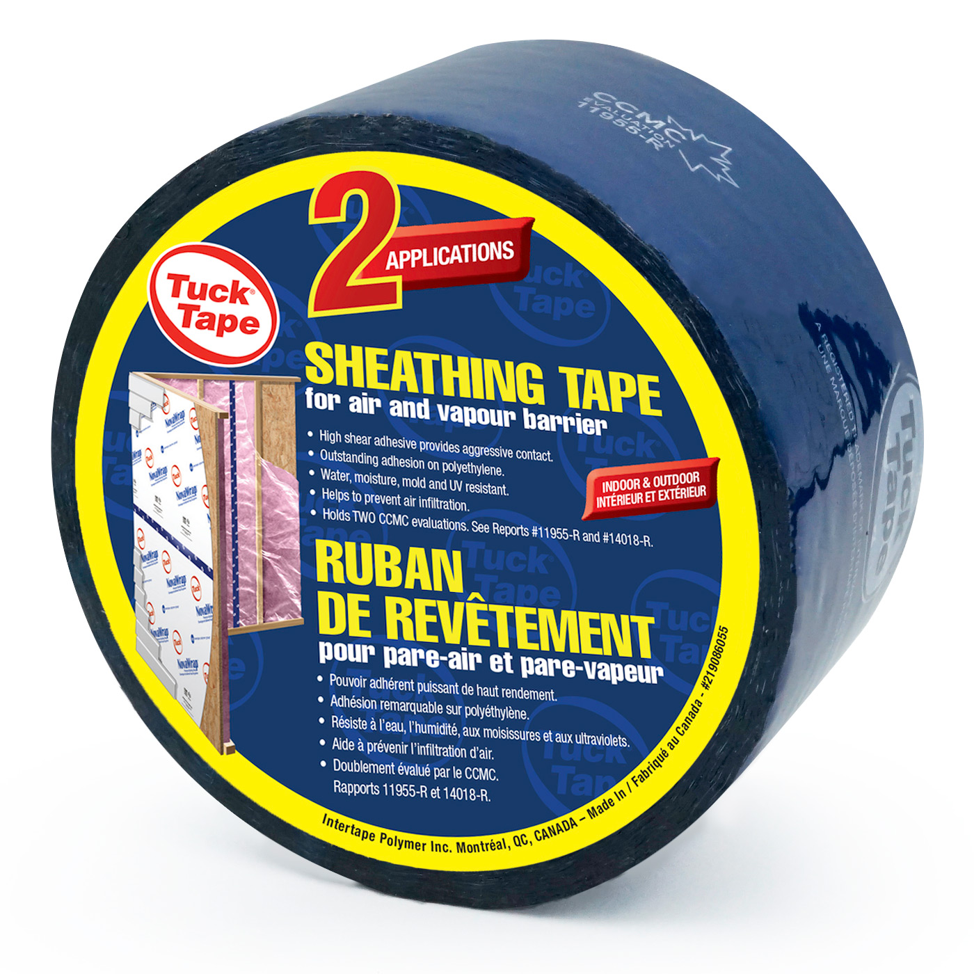 Tuck Tape Blue Sheathing Tape - IPG